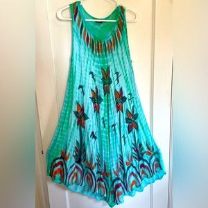 Colorful summer beach dress